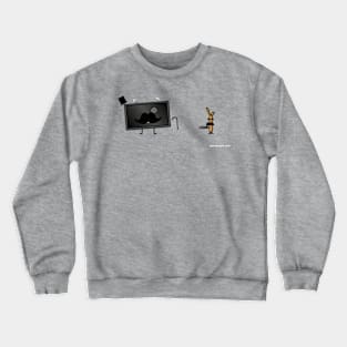 Fancy TV with Sticky Crewneck Sweatshirt